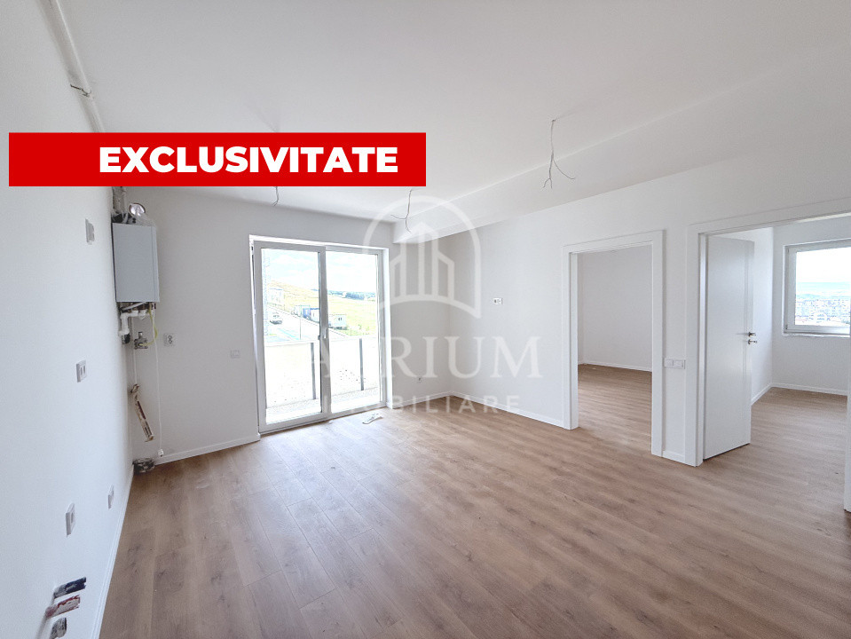Apartment finisat 3 camere, bloc nou, zona Apahida