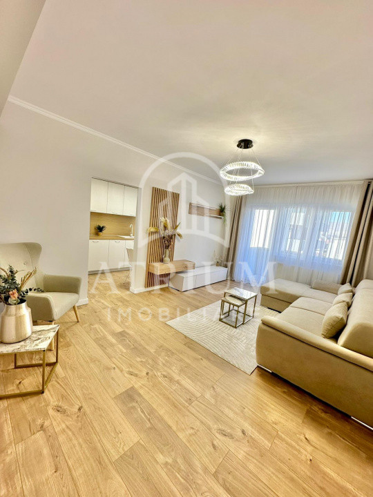 Apartament 2 camere la cheie, 55 mp utili cu balcon 5 mp, zona Floresti Terra