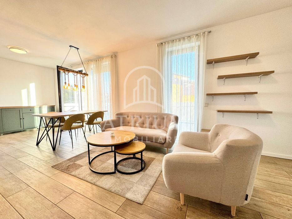 Apartament studio open-space | Andrei Mureșanu | Terasă 23 mp | Parcare | Pet-friendly