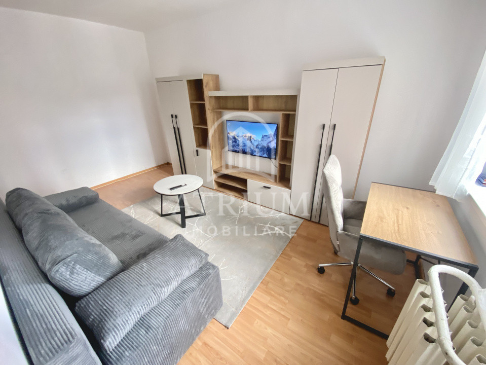Garsonieră renovată de închiriat | Mănăștur | Etaj intermediar