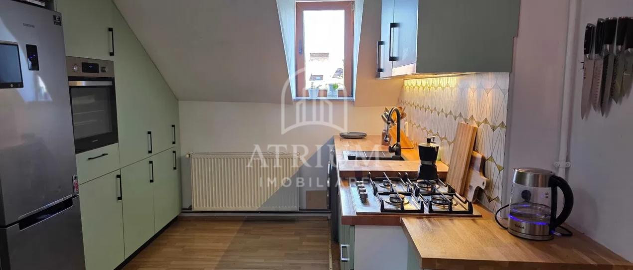 Apartament la mansarda, 2 camere decom, Gheorgheni, mobilat/utilat