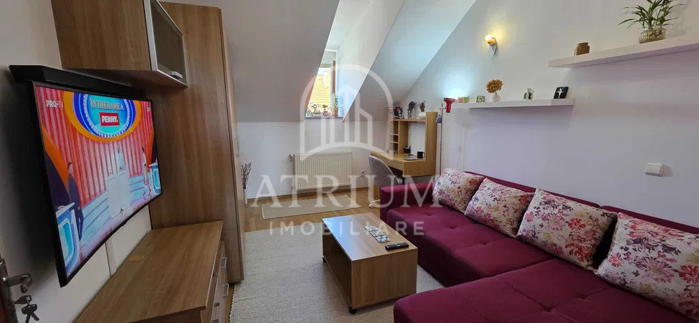 Apartament la mansarda, 2 camere decom, Gheorgheni, mobilat/utilat
