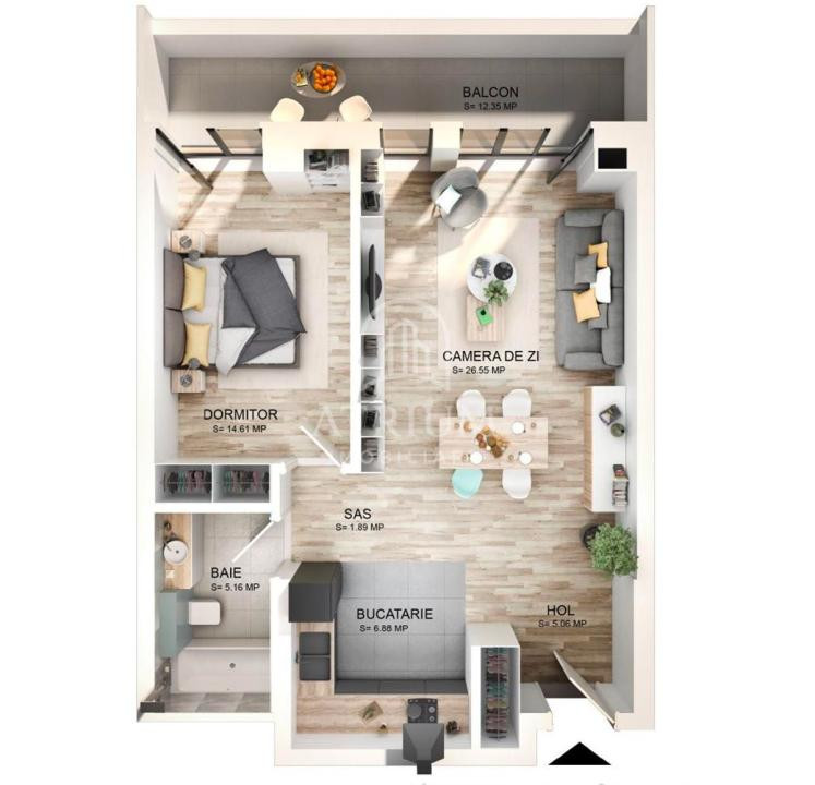 Apartament premium 2 camere | Zorilor | Azoria | Parcare + boxă