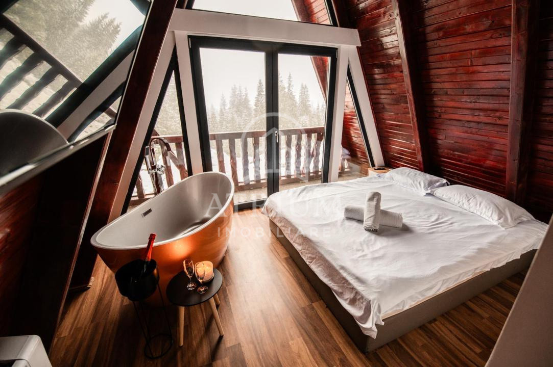 Cabana A-Frame de lux în Beliș | 195 mp utili | 600 mp teren | COMISION 0%