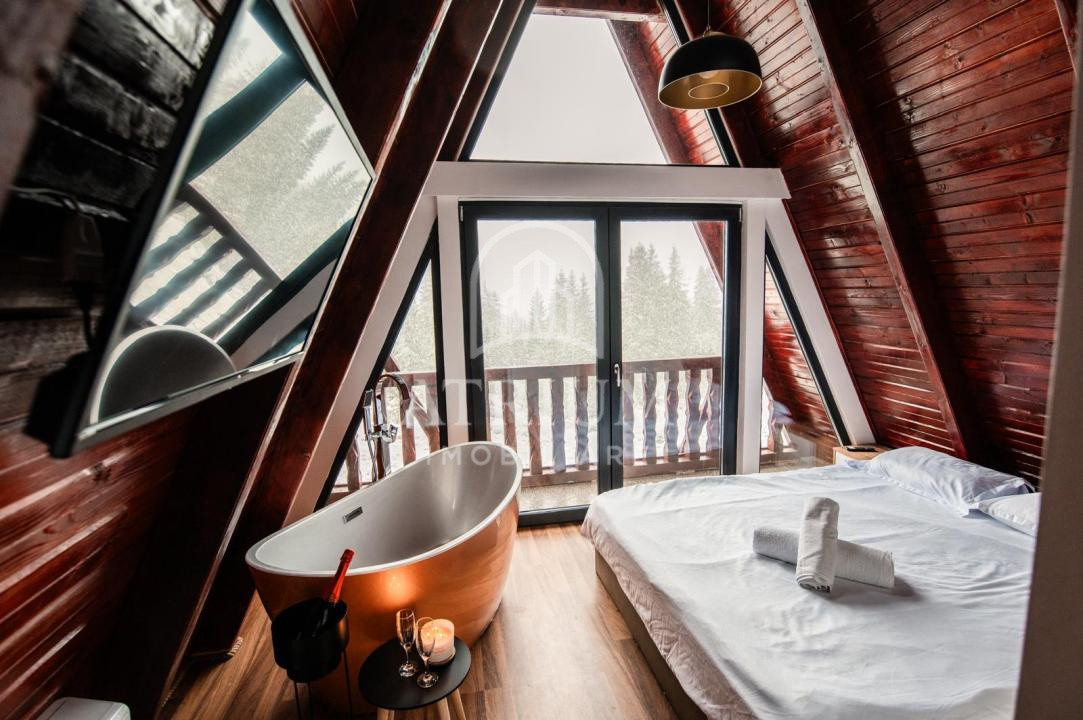 Cabana A-Frame de lux în Beliș | 195 mp utili | 600 mp teren | COMISION 0%