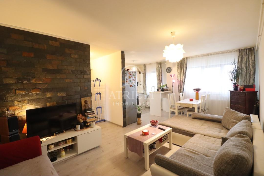 Apartament 3 camere la cheie, 58,49 mp utili, zona Floresti Somesului