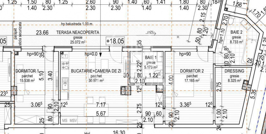 Penthause 3 camere la cheie, 85 mp utuii cu 25 mp terasa, zona Platinia