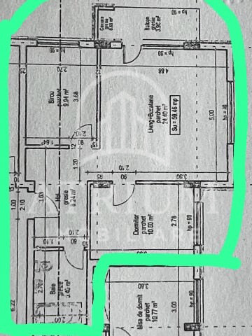 Apartament 3 camere, 60 mp utili, zona Vivo