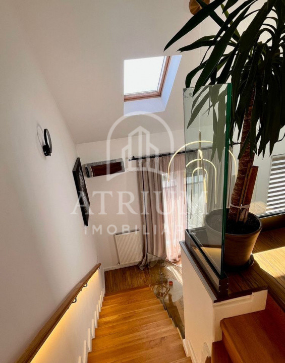 Apartament tip penthause 3 camere, 78 mp utili cu 25 terase, zona Pod Ira