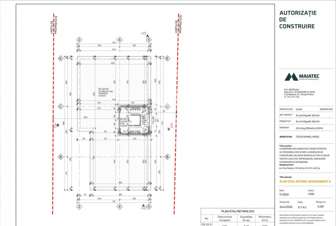 Oportunitate! Teren autorizat 630mp, zona Cluj