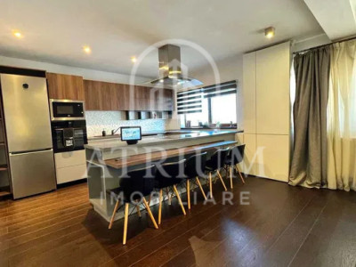 Apartament premium, 3 camere, 106 mp + terasă 17,5 mp, mobilat complet