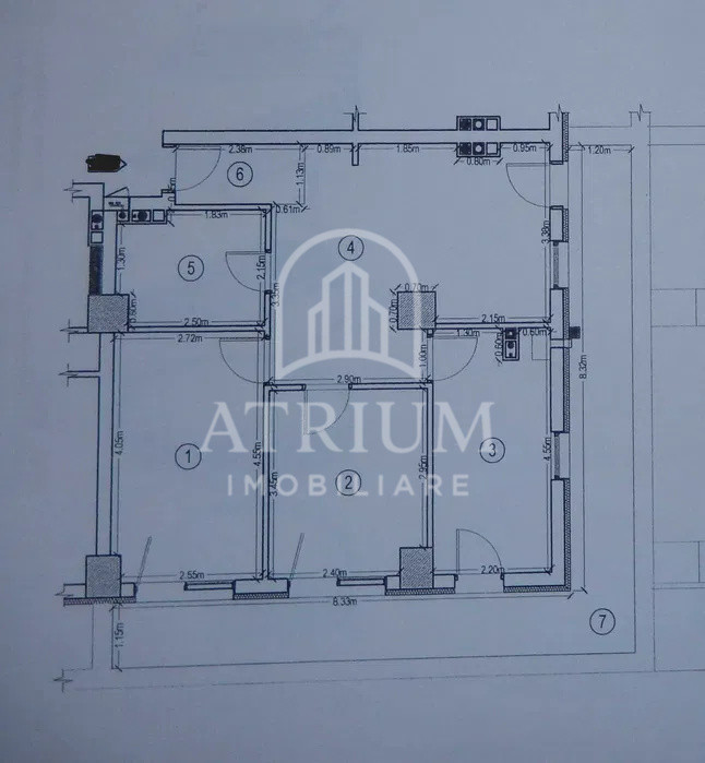 Apartament 3 camere bucatarie 60 mp+terasa 20 mp in zona Vivo Floresti