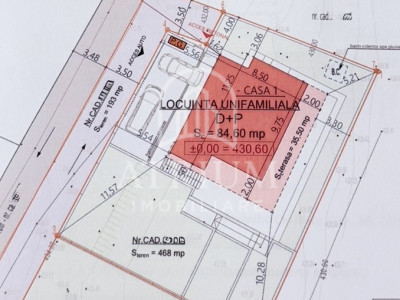Oportunitate! Teren intravilan autorizat, 468 mp, zona Floresti