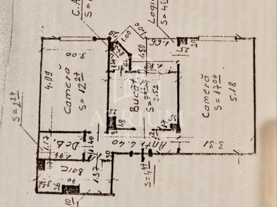 Apartment 2 camere, 53.75mp, balcon, zona Marasti
