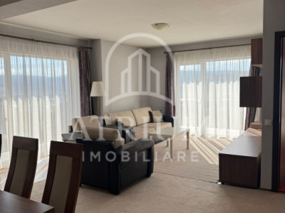 Apartament 2 camere, semidecomandate, 55mp + terasa 12mp, zona Regal