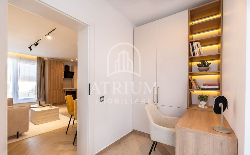 Apartament ultrafinisat cu 2 camere, de inchiriat, Intre Lacuri