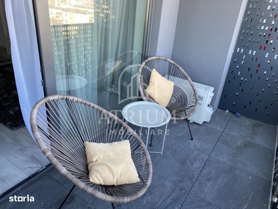 Apartament 2 camere, 56 mp utili cu 6 mp balcon, parcare, zona The office