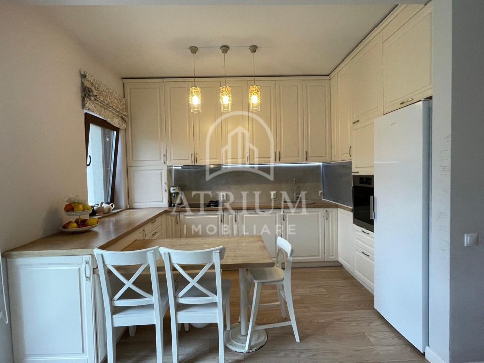 Casa la cheie, 120 mp utili cu 29 mp terasa, 200 mp teren liber, Vivo Floresti