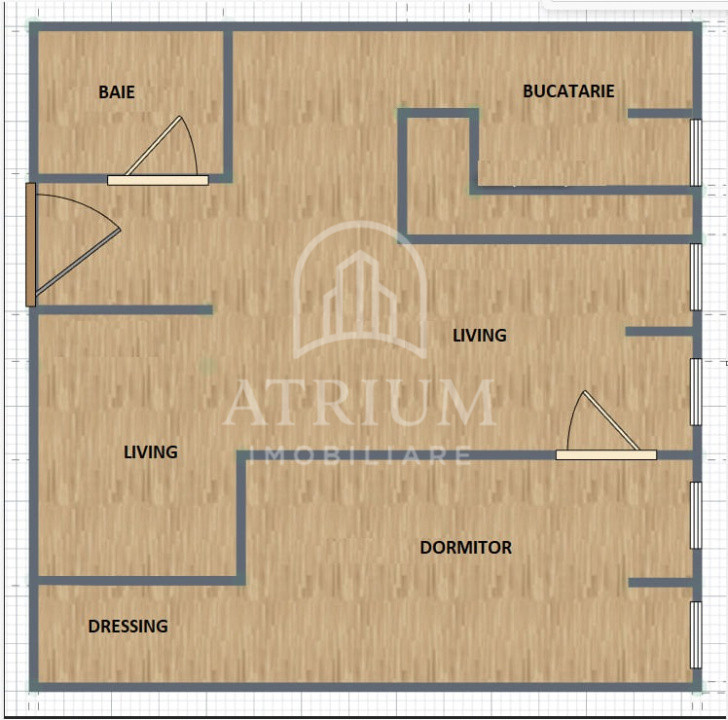 Apartament 2 camere semidecomandate suprafata de 33 mp Calea  Floresti 