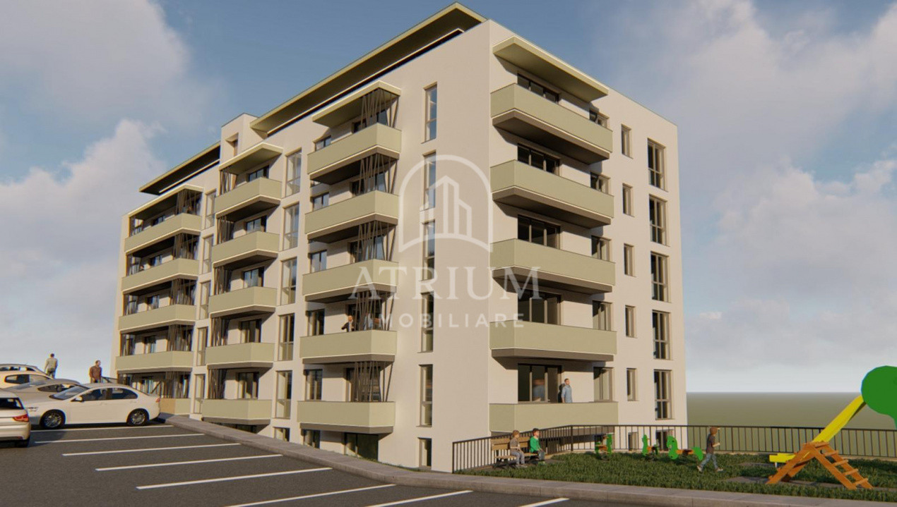 Apartamente 2 camere, decomandate, 52mp, balcon, zona petrom Baciu 