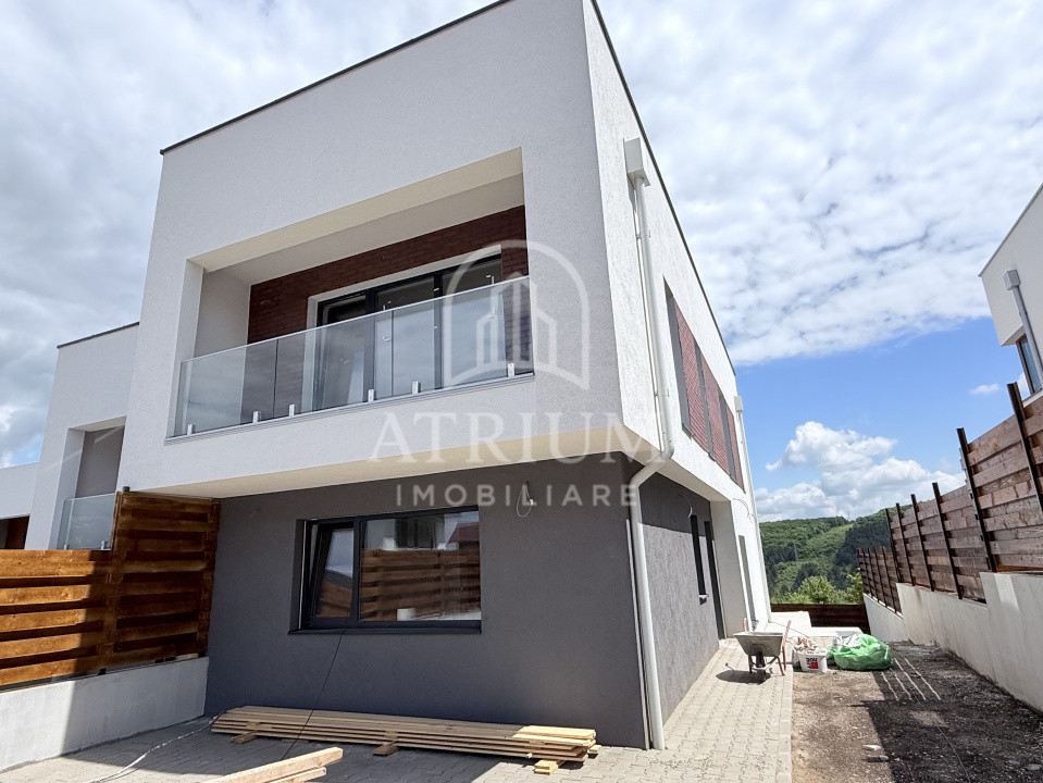 Casa tip duplex, 203 mp utili cu 63 mp terasa, 190 mp teren liber, Vivo Floresti