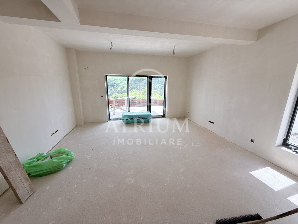 Casa tip duplex, 203 mp utili cu 63 mp terasa, 190 mp teren liber, Vivo Floresti