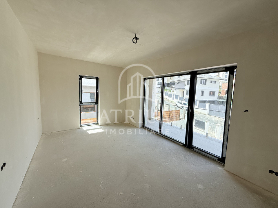 Casa tip duplex, 203 mp utili cu 63 mp terasa, 190 mp teren liber, Vivo Floresti