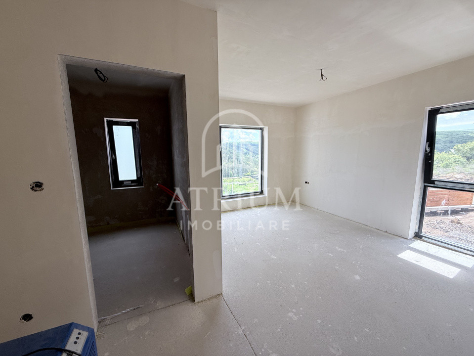 Casa tip duplex, 203 mp utili cu 63 mp terasa, 190 mp teren liber, Vivo Floresti