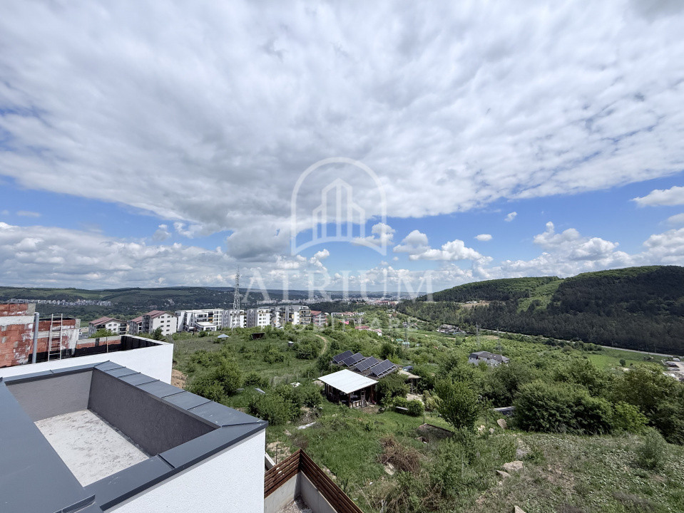 Casa tip duplex, 203 mp utili cu 63 mp terasa, 190 mp teren liber, Vivo Floresti